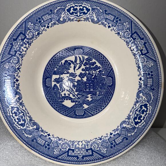 Willow Ware Soup Bowl Royal China, Royal-Ironstone, Dishwasher Safe Made in USA - Picture 5 of 6